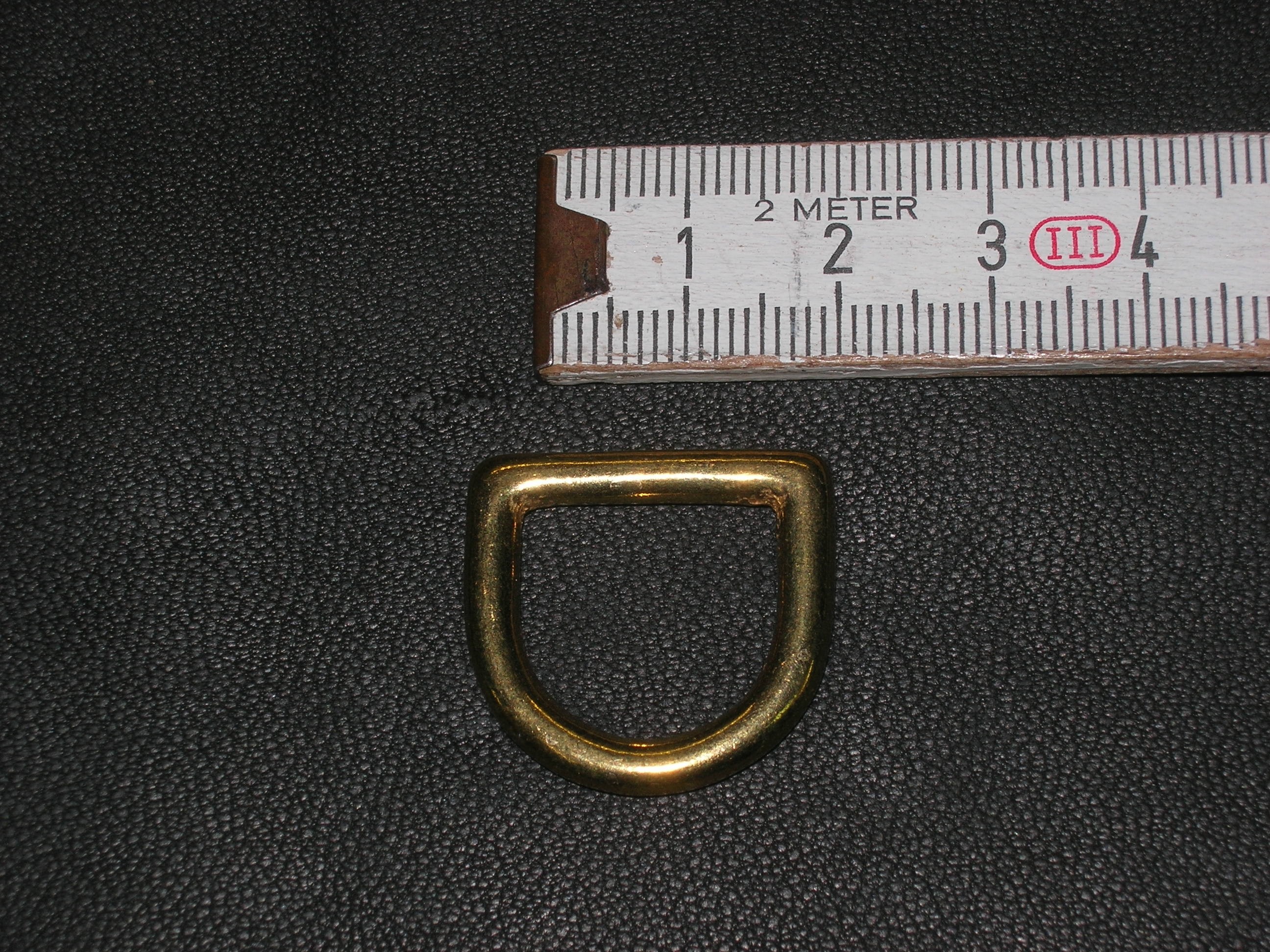 D-Ring 1,5 cm massiv messing (452B 5/8me)  Zur Zeit ausverkauft.