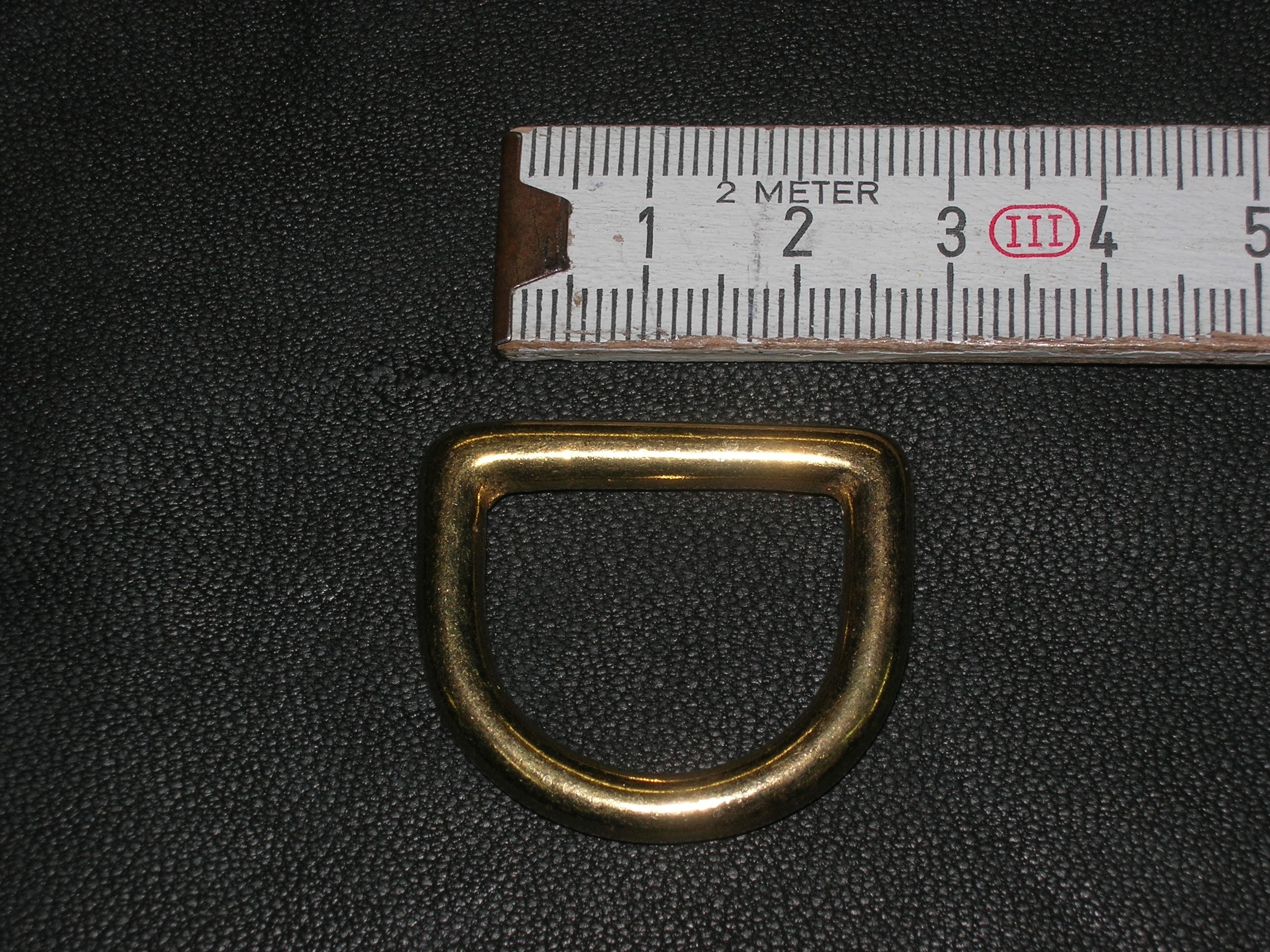 D-Ring 2,3 cm massiv messing (452B 7/8me)