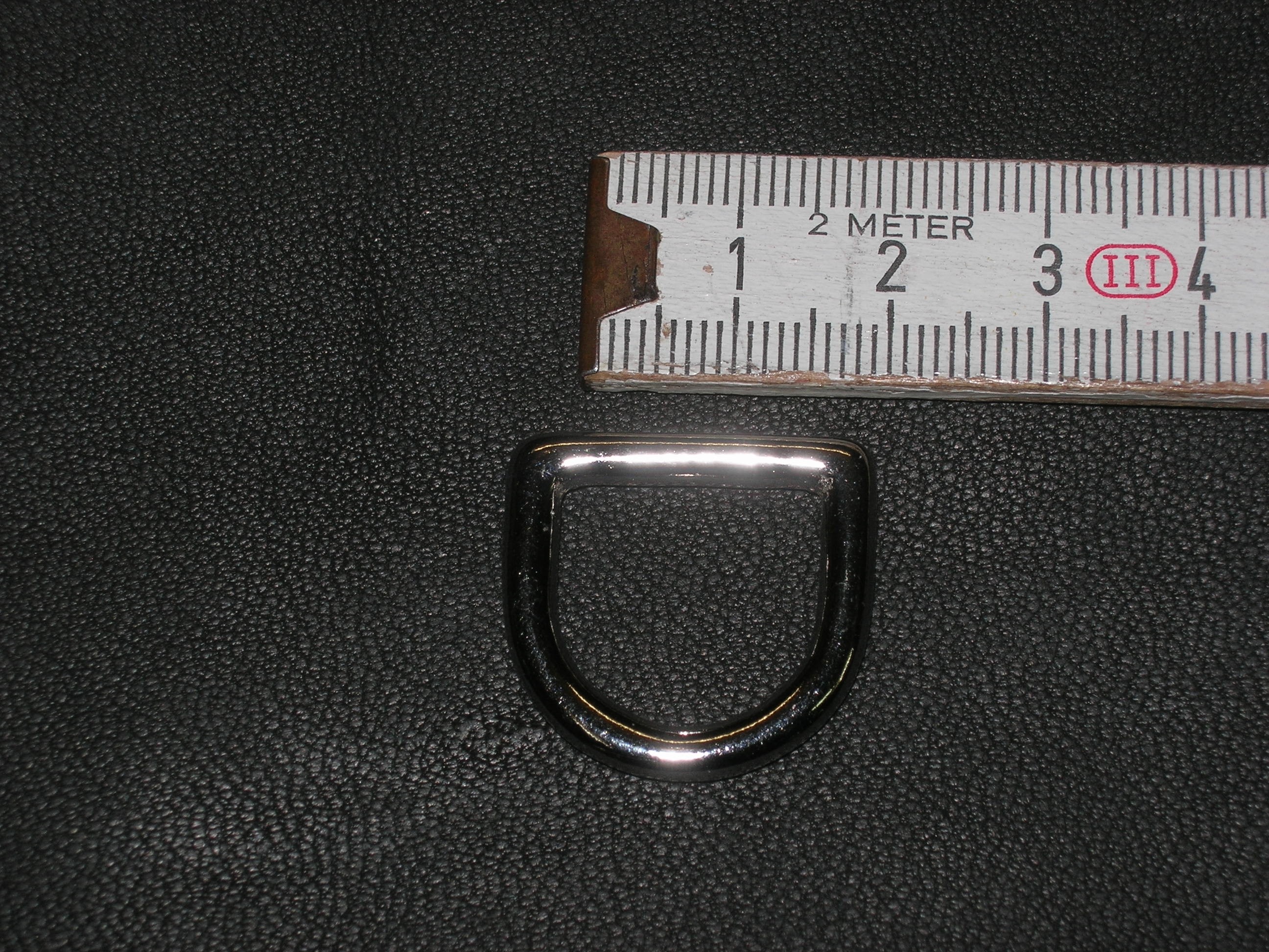 D-Ring 1,5 cm massiv messing vernickelt (452B 5/8ni)