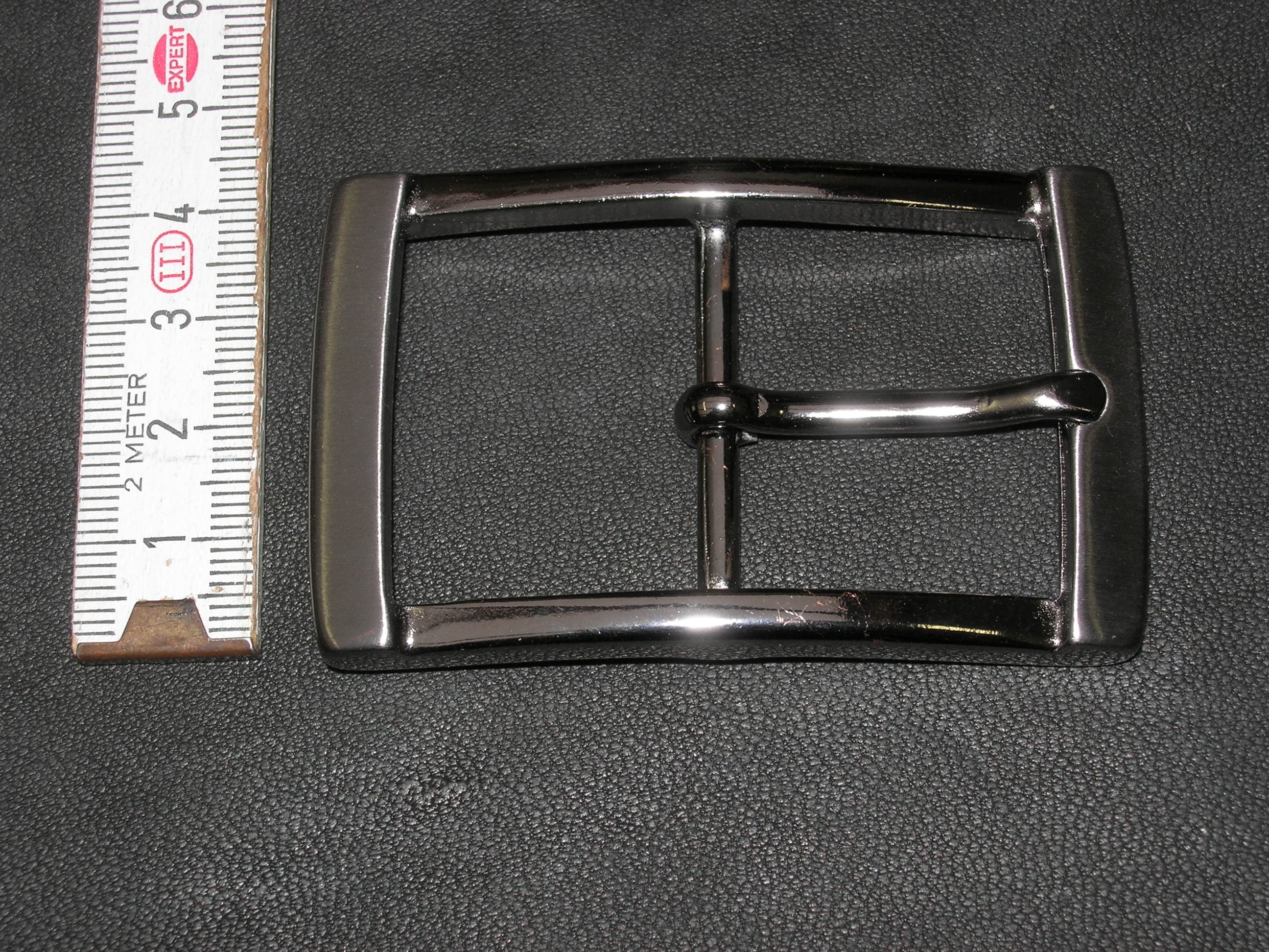 Doppelschnalle 3,5 cm altnickel (BZ14DS) nickelfrei.