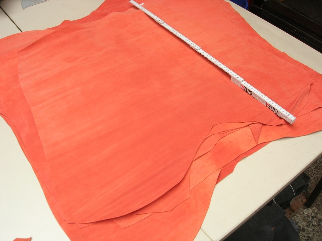 Kalbspaltvelour orange 1,2mm (O1013SPO)  