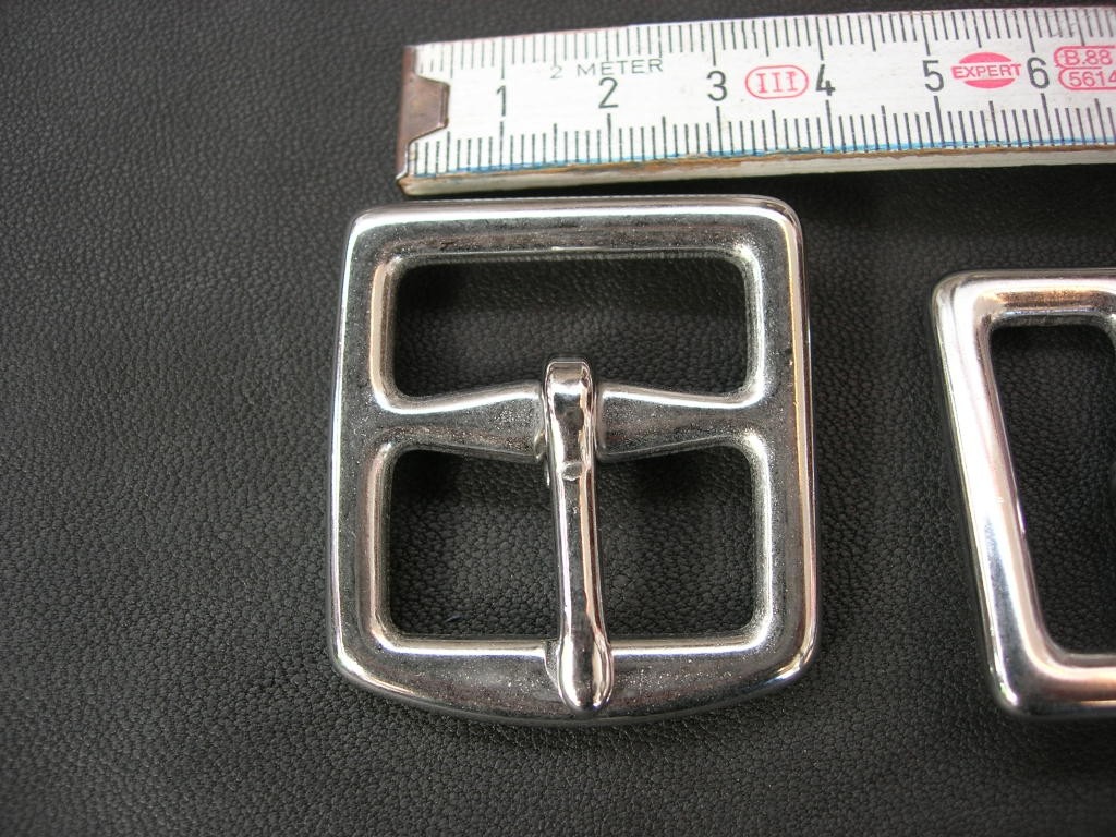 Doppelschnalle 3,0 cm Edelstahl (1120SS1 1/8) 