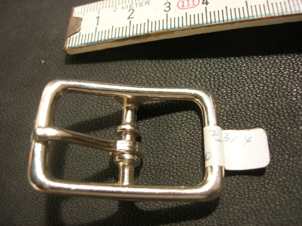 Doppelschnalle Stahl vernickelt 2,0 cm (121Z3/4NI)