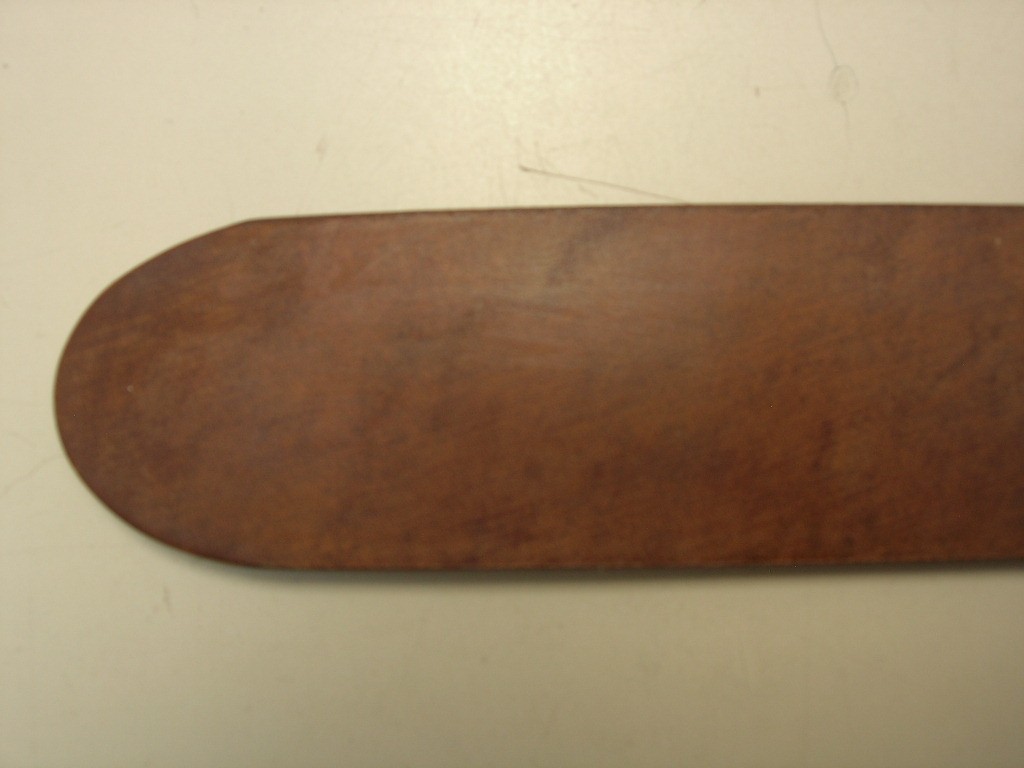 Crouponrindleder Gürtelstreifen (CG5) 3,9 cm breit, braunantik. Stärke ca. 4,5 mm dick 