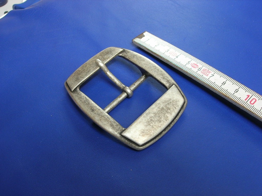 Doppelschnalle 4,0 cm altsilber (E19K211) 