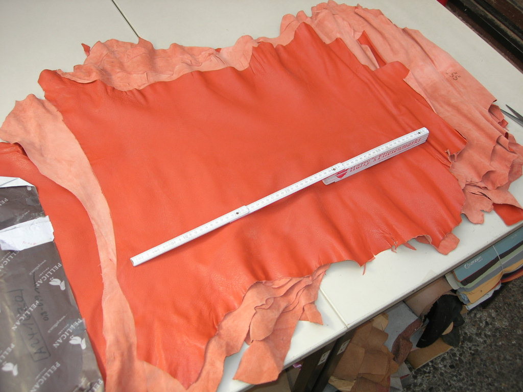 Ziegennappa orange 0,8mmm leicht gedeckt (A2416ZO) 