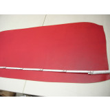 Wasserbüffelcroupon rot gewachst, ca. 3,5 mm (EC2539R) Neue Farbe!!