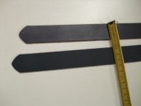 Spaltgürtelstreifen 3,0 cm. Schwarz und dunkelbraun. 1G30