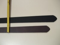 Spaltgürtelstreifen 3,5 cm. Schwarz und dunkelbraun. 1G35