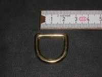 D-Ring 2,0 cm massiv messing (452B 3/4me) Zur Zeit leider ausverkauft