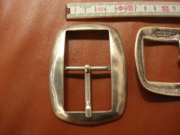 Doppelschnalle 4,0 cm altsilber (E19K4) 