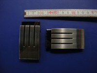 Koppelklemmschnalle 3,5 cm gebürstet (E19K9) 