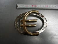 Koppelschnalle 4,0 cm silber-gold (E19K100) 