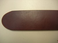 Crouponrindleder Gürtelstreifen 3,9 cm breit, kastanienbraun. Stärke ca. 4,5 mm dick (CG3)