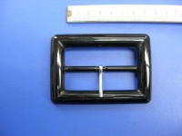 Plastik Doppelschnalle 6,0 cm schwarz (E19K143) 