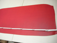 Wasserbüffelcroupon rot gewachst, ca. 3,5 mm (EC2539R) Neue Farbe!!
