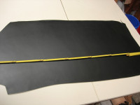 Wasserbüffelcroupon schwarz gedeckt 3,5mm (EC2539FB).