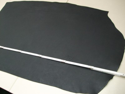 Wasserbüffelcroupon, matt schwarz 3,5 mm (EC2036S) 