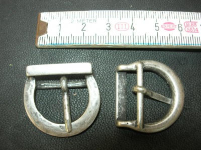 Doppelschnalle 2,0 cm altsilber (O1610KASI2)