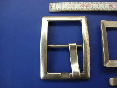 Doppelschnalle 5,0 cm altsilber (E19K33) 
