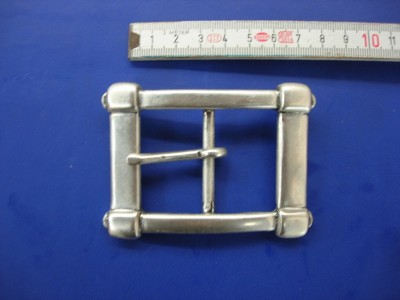 Doppelschnalle 4,0 cm altsilber (E19K103) 