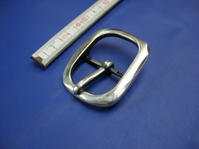 Doppelschnalle 4,0 cm altsilber poliert (E19K238) 