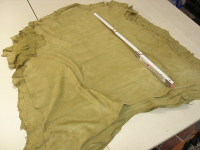 Ziegenvelour khaki 0,5 mm weich (O1015KG) 