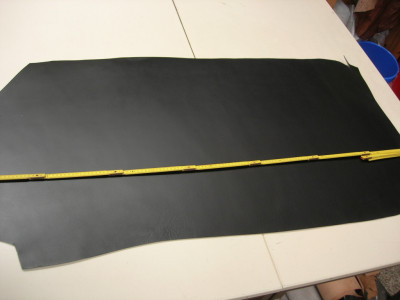 Wasserbüffelcroupon schwarz gedeckt 3,5mm (EC2539FB).